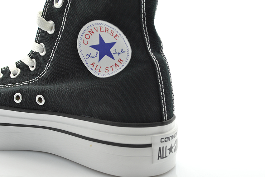 converse platform uomo nere