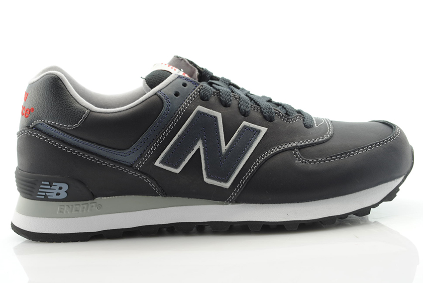 new balance 574 uomo pelle nera